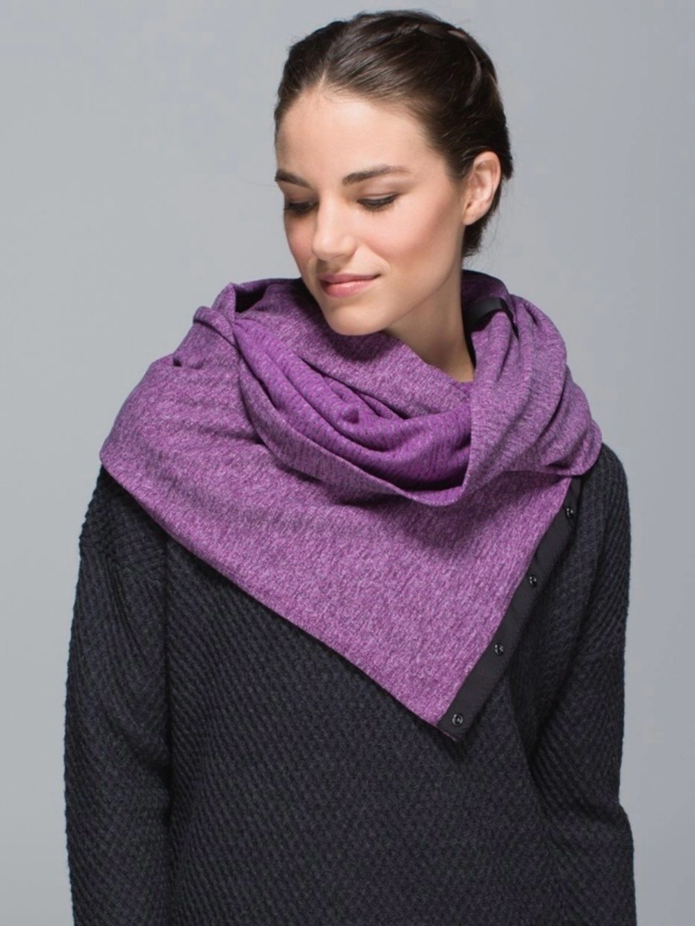 Lululemon Vinyasa Scarf *Rulu
Mini Check Pique Ultra Violet Heathered Black - Picture 2 of 9